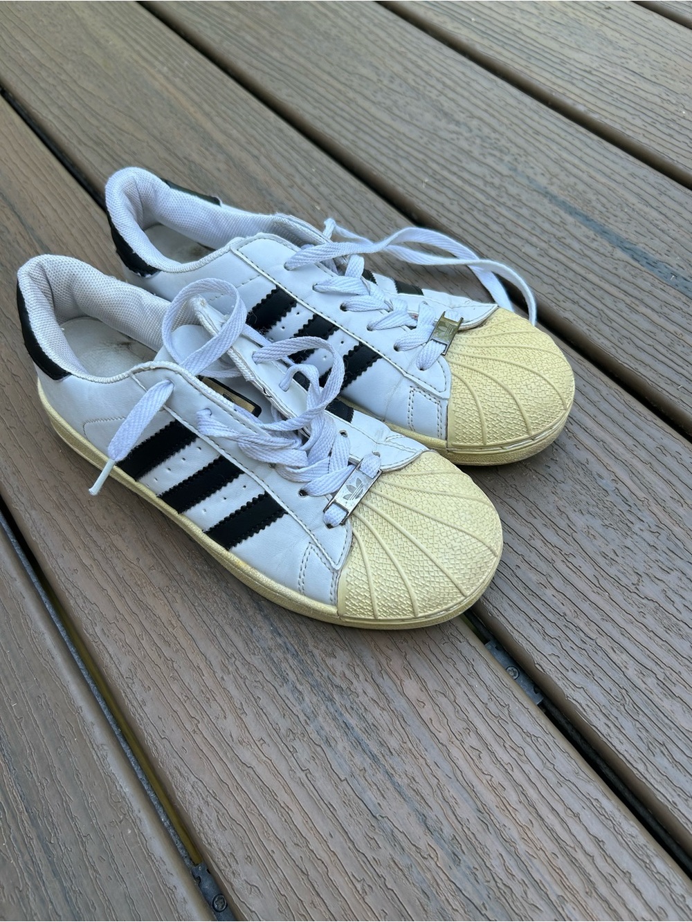 adidas Superstar In Cloud White And Core Black
